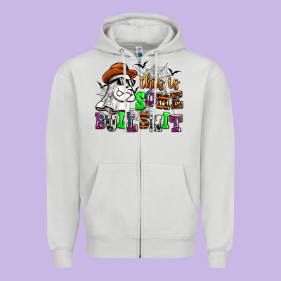This Is Some Bull Shit Zipper Hoodie Designed By Adodesignshop