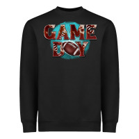 Black game day football Heavyweight Sweatshirt - BarkalooDesign
