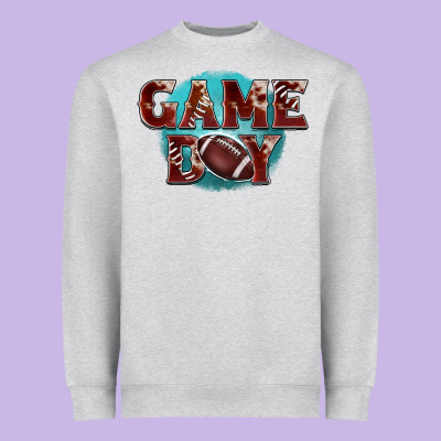 Game Day Football Heavyweight Sweatshirt Designed By Barkaloodesign