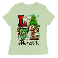 Matcha love nurse life christmas Ladies Tee - CowGirlArtShop