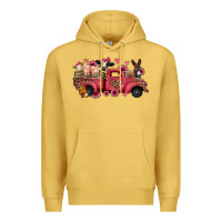 Antique Gold valentines day leopard farm animals truck Premium Hoodie - Jasminsmagicworld