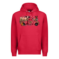 Cardinal valentines day leopard farm animals truck Premium Hoodie - Jasminsmagicworld
