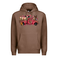 Chestnut valentines day leopard farm animals truck Premium Hoodie - Jasminsmagicworld