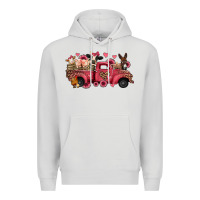 Dove Grey valentines day leopard farm animals truck Premium Hoodie - Jasminsmagicworld