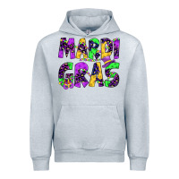 Heather Grey mardi gras Urban Hoodie - JahusDesignShop