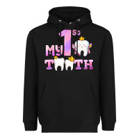 Black my first tooth with teeth for girls Heavyweight Hoodie - AdoDesignShop