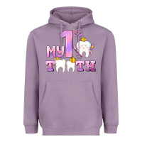 Lavender my first tooth with teeth for girls Heavyweight Hoodie - AdoDesignShop