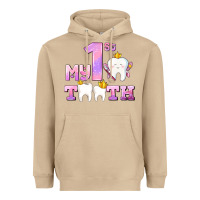 Mushroom my first tooth with teeth for girls Heavyweight Hoodie - AdoDesignShop
