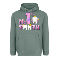 Sage my first tooth with teeth for girls Heavyweight Hoodie - AdoDesignShop