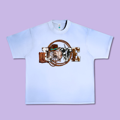 Western Love For Cowboys Olivia Urban Heavy Tee Designed By Oliviacreatesart
