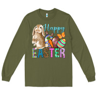 Army Green Easter Day With Truck Long Sleeve Tee - BundleAndBundleShop