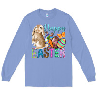 Colony Blue Easter Day With Truck Long Sleeve Tee - BundleAndBundleShop