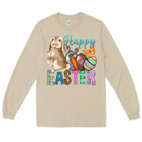 Mushroom Easter Day With Truck Long Sleeve Tee - BundleAndBundleShop