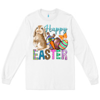 White Easter Day With Truck Long Sleeve Tee - BundleAndBundleShop