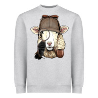 Detective Sheep Lamb Spy Investigator Farmer Sheep Lover 53 Heavyweight Sweatshirt | Teevron
