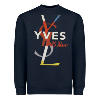 Navy yvessaintlaurent Heavyweight Sweatshirt - ArtMosaic