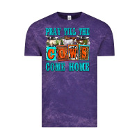 Cloud Purple pray till the cows come home olivia Vintage Tee - OliviaCreatesArt