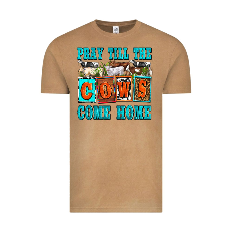 Pray Till The Cows Come Home Olivia Vintage Tee by OliviaCreatesArt | Teevron