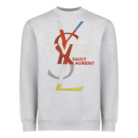 Heather Grey yvessaintlaurent Heavyweight Sweatshirt - ArtMosaic