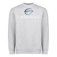 Heather Grey Crownline Boats Heavyweight Sweatshirt - ArtMosaic