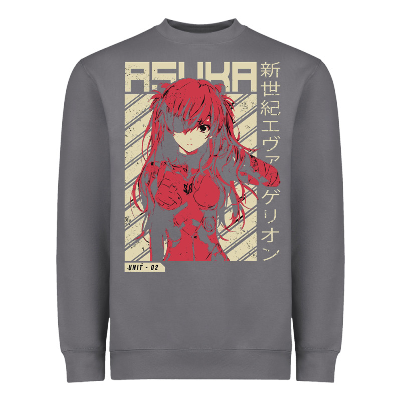 Asuka Evangelion Heavyweight Sweatshirt by ArtMosaic | Teevron