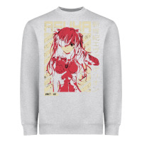 Heather Grey asuka evangelion Heavyweight Sweatshirt - ArtMosaic
