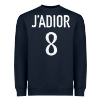 Navy j’adior 8 Heavyweight Sweatshirt - ArtMosaic