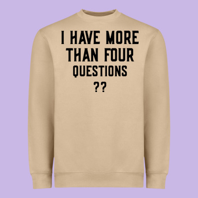 I Have More Than Four Questions Heavyweight Sweatshirt Designed By Artmosaic