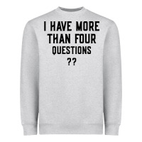 Heather Grey i have more than four questions Heavyweight Sweatshirt - ArtMosaic