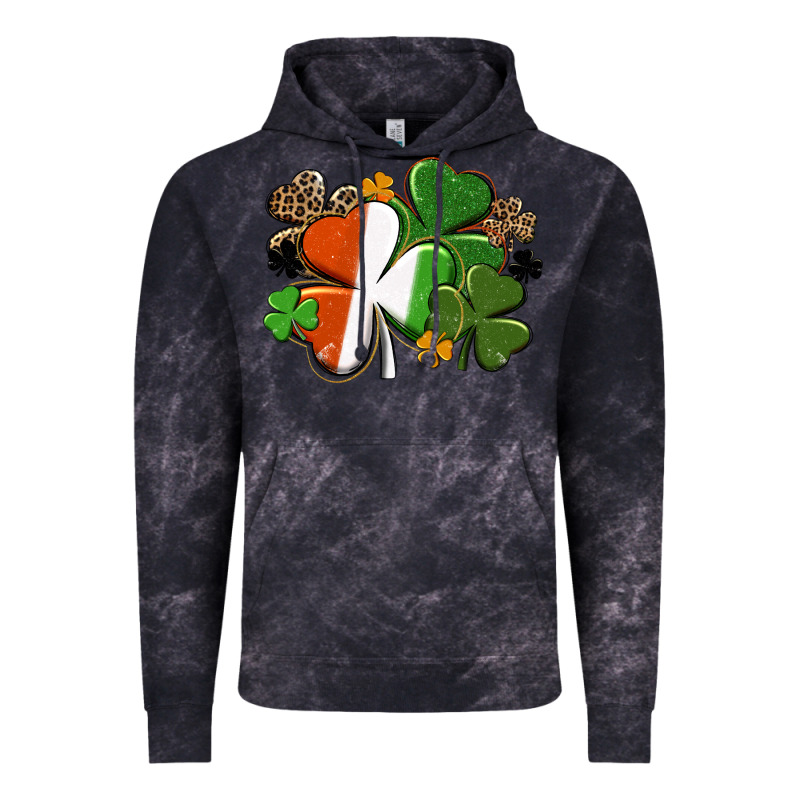 Irish Flag Shamrock St. Patricks Day Vintage Hoodie by FaDigitalArtStudio | Teevron
