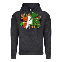 Vintage Black Irish flag shamrock St. Patricks Day Vintage Hoodie - FaDigitalArtStudio