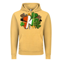 Vintage Mustard Irish flag shamrock St. Patricks Day Vintage Hoodie - FaDigitalArtStudio