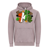 Vintage Zinc Irish flag shamrock St. Patricks Day Vintage Hoodie - FaDigitalArtStudio