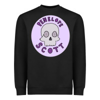 Black Penelope Scott Skeleton Heavyweight Sweatshirt - ArtMosaic