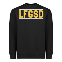Black Exclusive Brown LFGSD Official Fun Design T Shirt Heavyweight Sweatshirt - ArtMosaic