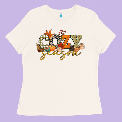 Cozy Season Ladies Tee Designed By Cowgirlartshop