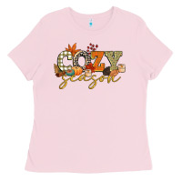 Bubblegum Pink cozy season Ladies Tee - CowGirlArtShop