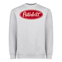 Heather Grey peterbilt truck racing vintage Heavyweight Sweatshirt - ArtMosaic