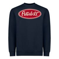 Navy peterbilt truck racing vintage Heavyweight Sweatshirt - ArtMosaic