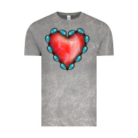 Cloud Rock Gemstone Red Heart Vintage Tee - Jasminsmagicworld