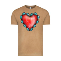 Vintage Camel Gemstone Red Heart Vintage Tee - Jasminsmagicworld