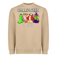 Mushroom halloween vibes dick tie dye hippie retro lazy costume Heavyweight Sweatshirt - ArtMosaic