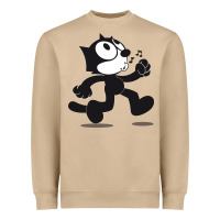 Mushroom felix the cat whistling Heavyweight Sweatshirt - ArtMosaic