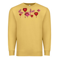Antique Gold love and  love balloons Premium Sweatshirt - AdoDesignShop