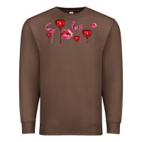 Chestnut love and  love balloons Premium Sweatshirt - AdoDesignShop
