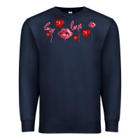 Navy love and  love balloons Premium Sweatshirt - AdoDesignShop