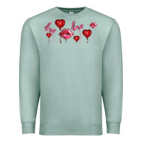 Seafoam love and  love balloons Premium Sweatshirt - AdoDesignShop