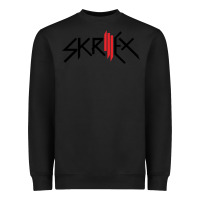 Black white skrillex Heavyweight Sweatshirt - ArtMosaic