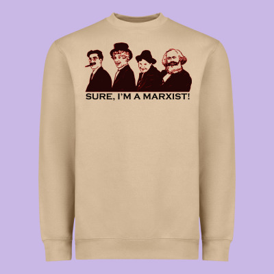 Sure I'm A Marxist Heavyweight Sweatshirt Designed By Artmosaic