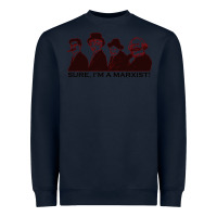 Navy sure i'm a marxist Heavyweight Sweatshirt - ArtMosaic
